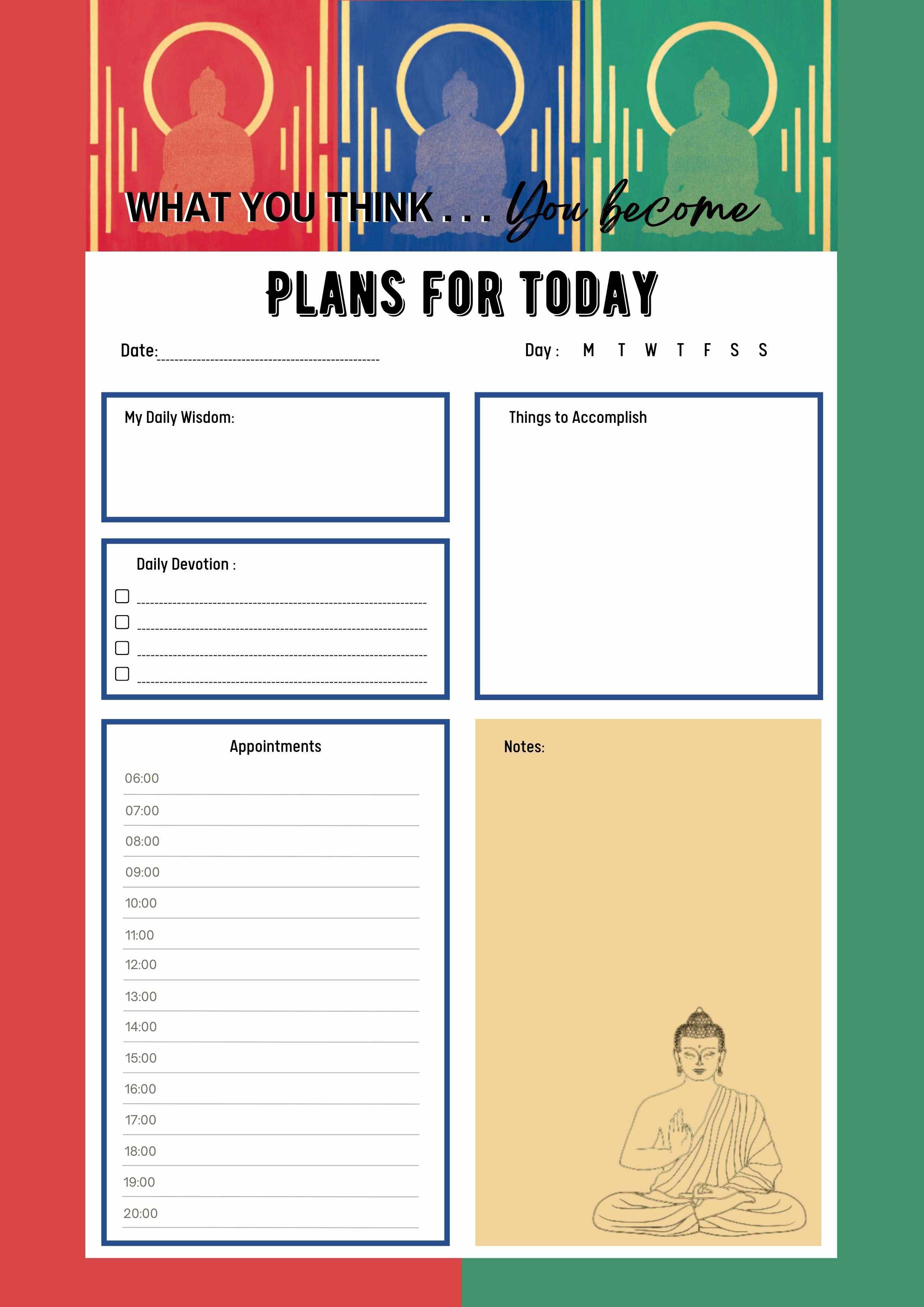 Шаблон дневника для отслеживания изменений в продуктивности